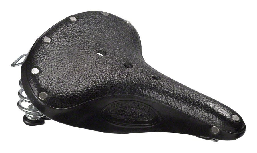 Brooks B67 Leather Saddle - Classic Steel Rails, 210mm Wide, Comfort-Oriented - Image 1 of 1