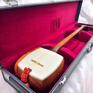 Japanese Shamisen EMedium-Neck ERosewood Body Ewith Hard Case - Picture 1 of 12