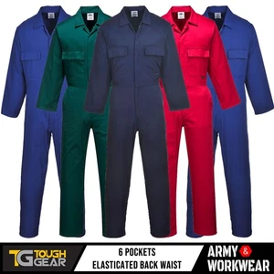 Herren Boilersuit Arbeitsoverall Baustellenoverall Schutz Garage Pflege Bauernhöfe - Bild 1 von 8