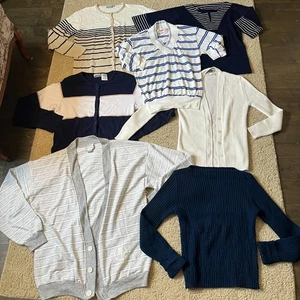 Mixed Women's Vintage Clothing Lot Sweater Cadigan Shirt Penmans Canada Fashion - Picture 1 of 14