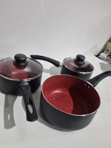 Russell Hobbs Kochtopfset 3-teilig antihaftbeschichtet blau Marmor Aluminium 16/18/20 cm - Bild 1 von 5