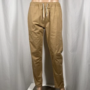 Quiksilver Herren Medium beige Taxer Beach Cruiser elastischer Kordelzug Hose Pants - Bild 1 von 9