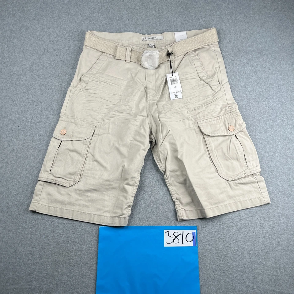 Pantalones Cortos PjMark Para Hombres 40 Carga Caqui Cinturón Utilitario Exterior Informal Nuevos con Etiquetas Foto 1 de 4