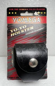 Fondina vintage Yomega Yo-Yo pelle nera 1998 made in USA nuova!!! - Foto 1 di 3