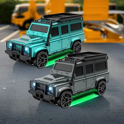 RC 1/64 Scale SUV Off-road truck 4WD Pickup Remote Control Drift Car Toy - Image 1 of 4