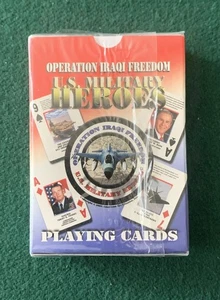 OPERATION IRAQI FREEDOM US Military Heroes Playing Cards Deck, Sealed - Picture 1 of 6