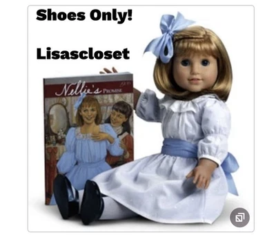 Только обувь! Кукла American Girl NELLIE & Samantha's Meet черная Mary Jane пластик - Изображение 1 из 3