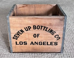 7 Up Seven Up Wood Crate Vintage Large Wooden Crate - Picture 1 of 6