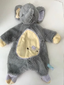 Douglas Baby Sshlumpie Gray Yellow Elephant Security Blanket Plush Lovey 18" - Picture 1 of 3