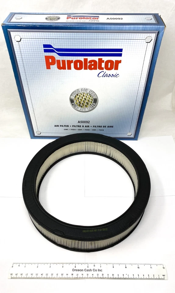 Filtro de ar-CARB, 4BBL Purolator Classic A50092 para Chevy GMC Oldsmobile Mais! - Imagem 1 de 3