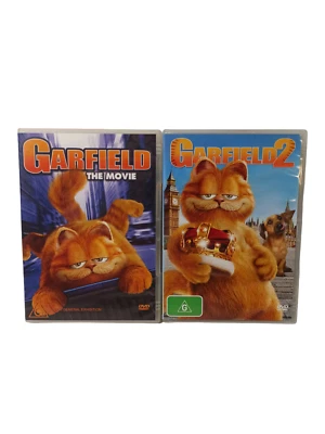 Garfield 1 2 The Movie (DVD 2004) Animation Comedy Drama Cat Family R4 VGC - image 1 of 4