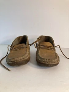 Women's handmade english chrome tanned leather moccasin - Picture 1 of 9
