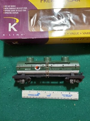K-LINE S SCALE #K511-020 NORTHERN PACIFIC TANK CAR - Image 1 of 4