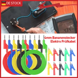 5 Bananenstecker Messkabel Set 5stk Laborkabel Farben 4mm Prüfkabel Messleitung - Bild 1 von 7