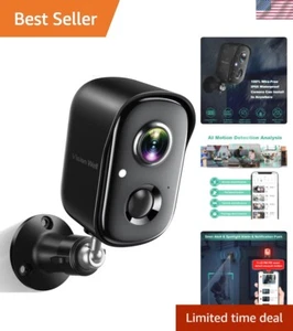 1080P Wireless Outdoor Security Camera with AI Motion Detection & Night Vision - Picture 1 of 8