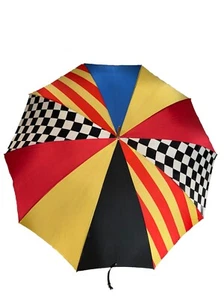 Vintage Veritable Paris O.N.M. Bandiera da corsa multicolore strisce solidi modello unico - Foto 1 di 9
