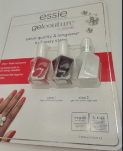 Essie Gel Couture - 2 Step Longwear Nail - Salon Quality 3x 0.46 fl oz. - New - Picture 1 of 2
