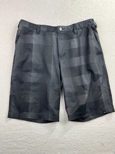 Adidas Mens Ultimate 365 Pleated 10” Inseam Black/Grey Plaid Golf Shorts Size 35 - Picture 1 of 12