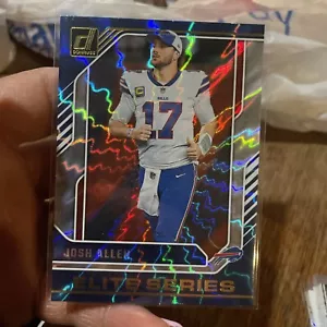2024 Donruss Football Josh Allen Elite Series Silver Foil Insert Card Sp Rare - Bild 1 von 2