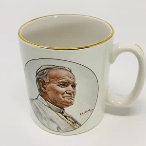 Tazza Papa Giovanni Paolo II Commemorativa Visita Britannica 1982 di Palissy Inghilterra - Foto 1 di 8
