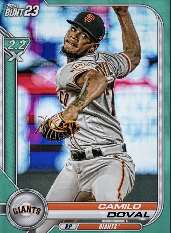 [DIGITAL] Topps Bunt - Camilo Doval - 2023 Base 23 S1 Tier 6 Teal - Image 1 of 1