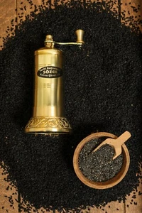 Sozen black cumin grinder nigella seeds susame flax seed brass grinder mill - Picture 1 of 7