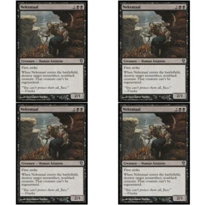 4 x NEKRATAAL CASI NUEVO Jace vs Vraska Magic The Gathering Negro - Human Unc - Imagen 1 de 1
