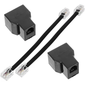 2 Pcs Telephone Line Connector Cable for Telephones - Zdjęcie 1 z 12