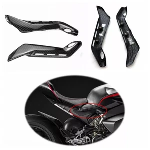 Carbon Fiber Frame Cover Rear Seat Side Panel For DUCATI Panigale V4 V4S/R 18-23 - Bild 1 von 9