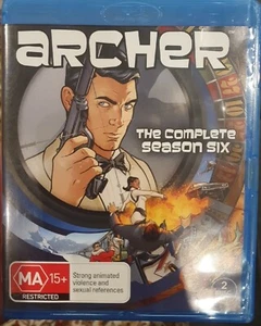 ARCHER THE COMPLETE SEASON SIX ANIMATED CARTOON TV SERIES 6 BLU-RAY BLURAY FILM - Bild 1 von 3