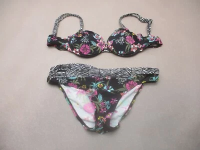 34C Venus Womens Floral Lined Underwire Top Size 8 Hipster Bottom Bikini Set 7M - Image 1 of 4