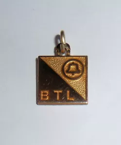 10K Yellow Gold Filled AWARD Charm Bell Telephone Labs BTL Phone Image 1970s - Picture 1 of 2