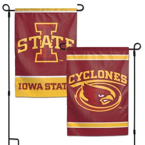 Iowa State Cyclones 2 Sided Garden Flag 12.5" x 18" [NEW] NCAA Fan Yard Outdoor Cover