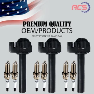 3X OEM New Ignition Coil & 6X Iridium Spark Plugs for Toyota Camry Solara UF155 - Picture 1 of 14