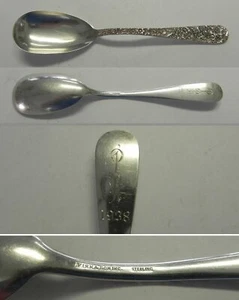 Vintage S. Kirk & Son REPOUSSE 1928 Sterling Silver 8-3/8" Oblong Serving Spoon - Picture 1 of 1