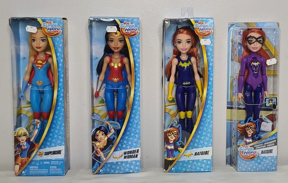 DC SUPER HERO GIRLS - WONDER WOMEN SUPERGIRL BATGIRL - Lote de 4 🔥Figuras de acción Foto 1 de 4