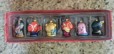 RARE Disney Store "Our Family Tree ~ FINDING NEMO  Collection" Glass Ornaments Foto 1 de 4