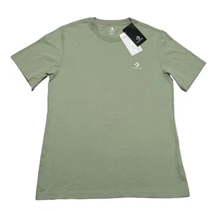 Converse Crew Neck Knit Tee SMALL EMBROIDERED Logo Short Sleeves T-Shirt NWT - Picture 1 of 14