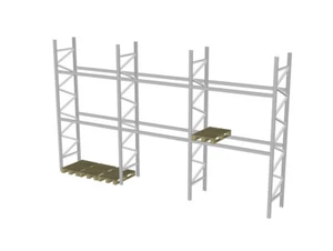 Dexion P90 Palettenregal Höhe 2.000 mm Hochregal Schwerlastregal Stahlregal - Bild 1 von 7