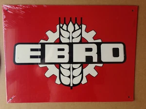 PLAQUE PUBLICITAIRE METAL CAMION EBRO 28 X 21 cms !!! - Imagen 1 de 1