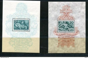 Hungary 1940 2 Mini Sheets Mi Block  7 MNH Mi Block 8 MH 13793 - Picture 1 of 1