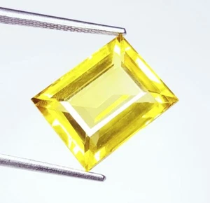Gema de zafiro princesa piedra preciosa suelta certificada zafiro amarillo natural de 10,37 quilates - Imagen 1 de 11