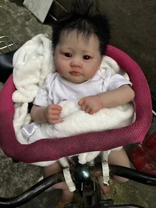 Muñeca bebé renacida real hecha a mano de 20" realista recién nacido asiático niño niña arte juguete REGALO - Imagen 1 de 3