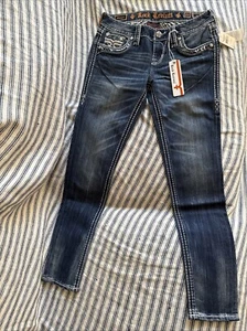 Rock Revival Women Jeans Gavyn Skinny Size 27 - Picture 1 of 9