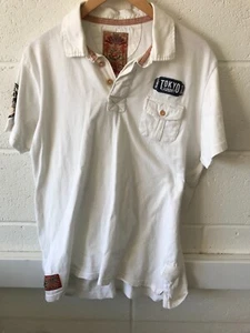 Tokyo Laundry Shirt Men's White Collared Short Sleeved XL - Picture 1 of 4