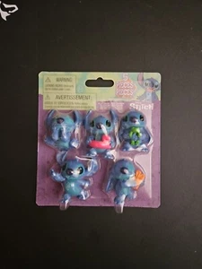 "Paquete de 5 mini figuras coleccionables de Lilo & Stitch de Disney nuevas y selladas - figuras de 2""" - Imagen 1 de 2