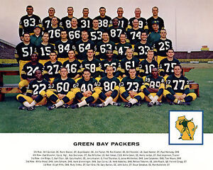 Green Bay Packers - 1962 NFL Champs, 8x10 Color Team Photo 