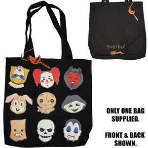 Cakeworthy Trick R Treat Beuteltasche Schultertasche schwarz Halloween Schulbus Baumwolle oder - Bild 1 von 12