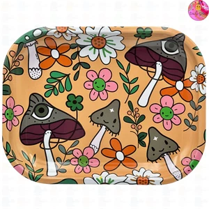 Bandeja metálica multiusos para hongos - 14x18 cm - Joyería/Cristales/Cambio plato de regalo - Imagen 1 de 6