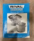 Livret de cuisine vintage « Rival Crock Pot grès cuiseur lente »